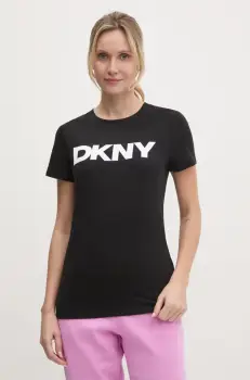 Dkny tricou femei, culoarea negru, DP5T9923 imagine