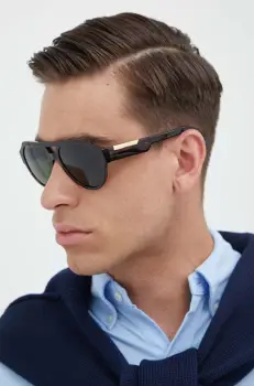 Dolce & Gabbana ochelari de soare barbati, culoarea maro imagine