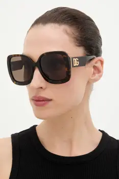 Dolce & Gabbana ochelari de soare culoarea maro, 0DG4513 imagine