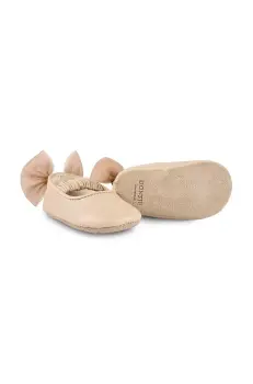 Donsje balerini din piele pentru copii Luyax Ballerinas culoarea bej, 1041100 imagine