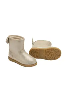 Donsje cizme de iarna pentru copii din piele intoarsa Angela Boots Wings culoarea maro, 2022200 imagine