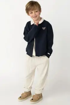 Donsje geaca bomber culoarea bleumarin, 4100802 imagine