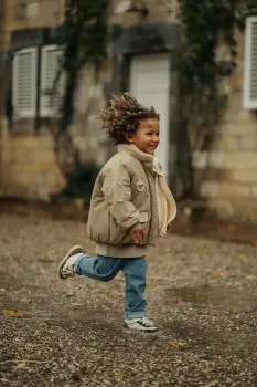 Donsje geaca copii Oscor Jacket Alpaca culoarea verde, 4102301 imagine