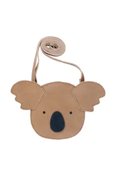 Donsje geanta de mana din piele pentru copii Britta Classic Purse Koala culoarea bej, 5001006 imagine