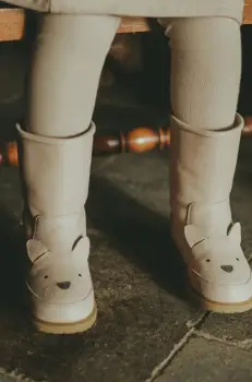 Donsje ghete de iarna pentru copii din piele Wadudu Classic Boots Cat culoarea roz, 2022020 imagine