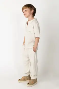 Donsje pantaloni culoarea bej, 4100200 imagine