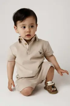 Donsje pantaloni scurti bebe Rafie Shorts culoarea bej, 4097600 imagine