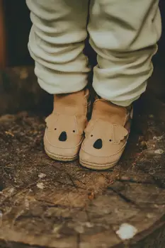 Donsje pantofi din piele intoarsa pentru bebe Morris Sneakers Koala culoarea bej, 1036303 imagine