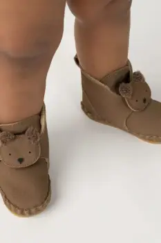 Donsje pantofi pentru bebelusi culoarea maro, 1041501 imagine