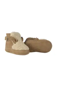 Donsje pantofi pentru bebelusi Richy Booties Alpaca culoarea bej, 1033806 imagine