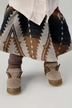 Donsje pantofi pentru bebelusi Roumi Shoes Alpaca culoarea maro, 1500901 imagine