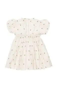 Donsje rochie fete Clarize Dress Bees culoarea alb, mini, evazati, 4095002 imagine