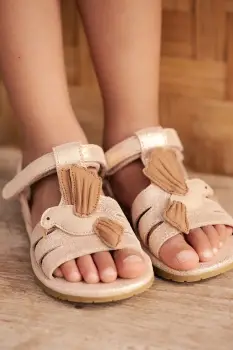 Donsje sandale din piele pentru copii Iles Sky Sandals Hummingbird imagine