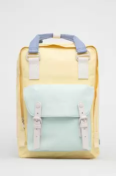 Doughnut rucsac femei, culoarea galben, mare, neted imagine