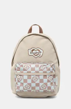 Doughnut rucsac Plus One Mini Kaleido culoarea bej, mic, cu imprimeu, D349MKD-000195 imagine