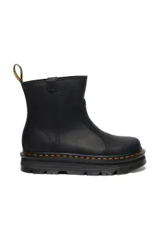Dr. Martens botine ZebZag Rigger culoarea negru, cu toc plat, DM42662001 imagine