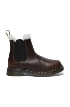 Dr. Martens cizme 2976 Leonore femei, culoarea maro, cu toc plat, izolat, DM32016777 imagine