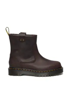 Dr. Martens cizme de piele Anistone Lo femei, culoarea maro, cu toc plat, DM31880201 imagine