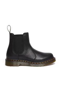 Dr. Martens ghete chelsea de piele 2976 femei, culoarea maro, cu toc plat, DM30698001 imagine
