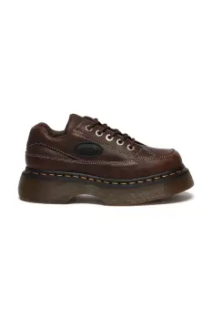 Dr. Martens pantofi de piele Buzz 5i culoarea maro, cu platforma, DM41129200 imagine
