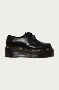 Dr. Martens Pantofi de piele femei, culoarea negru, cu platforma imagine