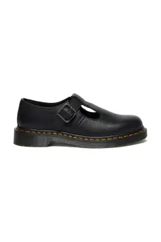 Dr. Martens pantofi de piele Polley culoarea negru, cu toc plat, DM41408001 imagine