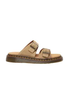 Dr. Martens papuci din piele Josef culoarea bej, DM41083200 imagine
