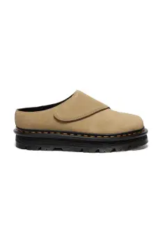 Dr. Martens papuci din piele ZebZag AnyWair Mule culoarea bej, DM41730200 imagine