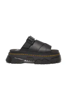 Dr. Martens papuci Mattison culoarea negru, cu platforma, DM40900001 imagine