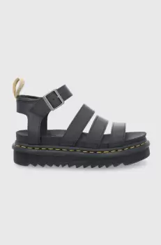 Dr. Martens Sandale femei, culoarea negru, cu platforma imagine