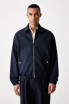 Drole de Monsieur geaca de tranzitie pentru barbati din bumbac cu elastan Le Blouson DrUle imagine