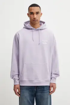 Drole de Monsieur hanorac cu gluga pentru barbati, din bumbac Le Hoodie Slogan imagine