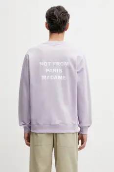 Drole de Monsieur hanorac pentru barbati, din bumbac Le Sweatshirt Slogan imagine