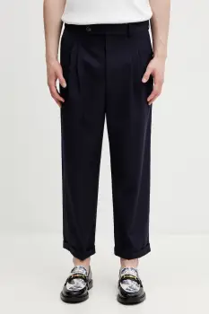Drole de Monsieur pantaloni pentru barbati, cu amestec de lana imagine