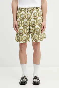 Drole de Monsieur pantaloni scurti cu in Short Tapisserie Florale Lin imagine