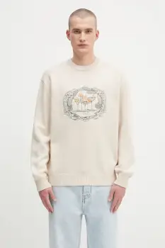 Drole de Monsieur pulover de lana La Maille Plateau culoarea bej, H.PO190.WO023 imagine