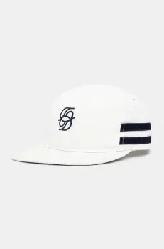 Drole de Monsieur sapca de baseball din bumbac La Casquette D Miroir culoarea alb, cu imprimeu, G-CP169-CO138-WT imagine
