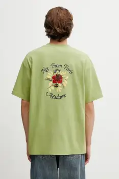 Drole de Monsieur tricou din bumbac Slogan Rose imagine