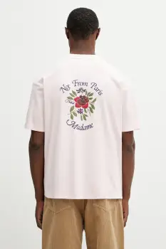 Drole de Monsieur tricou din bumbac Slogan Rose imagine