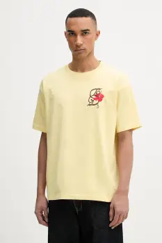 Drole de Monsieur tricou pentru barbati, din bumbac D Hibiscus Broddee imagine