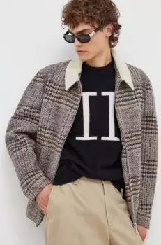 Drykorn geaca din amestec de lana culoarea maro, de tranzitie imagine