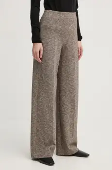 Drykorn pantaloni femei, culoarea maro, lat, medium waist, 138374 80693 imagine