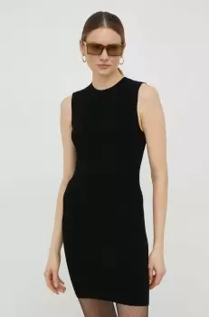 Drykorn rochie culoarea negru, mini, mulata imagine