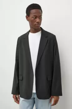 Drykorn sacou din lana culoarea negru, un singur rand de nasturi, neted imagine