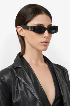 DSQUARED2 ochelari de soare femei, culoarea negru, D2 0150/G/S imagine