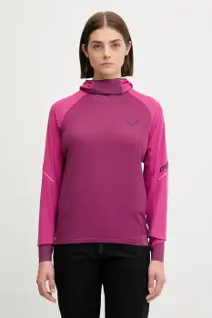 Dynafit hanorac in aer liber Alpine culoarea roz, cu gluga, uni, 08.0000071989 imagine