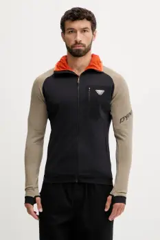 Dynafit hanorac Radical Polartec culoarea verde, cu gluga, cu imprimeu, 08.0000071122 imagine