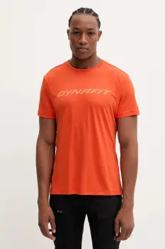 Dynafit tricou sport Traverse culoarea portocaliu, cu imprimeu, 08.0000070670 imagine