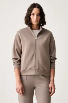 EA7 Emporio Armani hanorac cu fermoar pentru femei cu modal imagine
