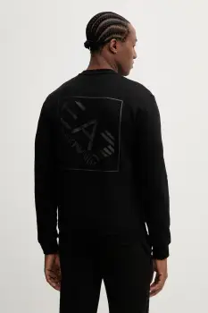 EA7 Emporio Armani hanorac de bumbac imagine